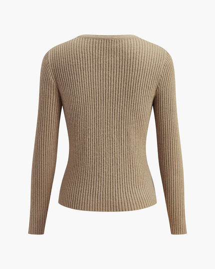 Splitvest met knoopsluiting