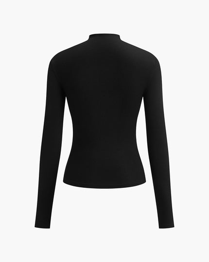 Strak shirt met lange mouwen