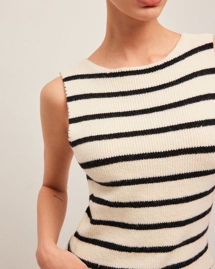 Trui-vest met strikdetail