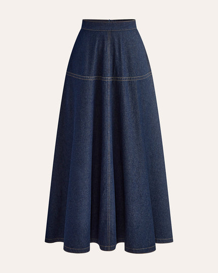 Denim rok met zakken