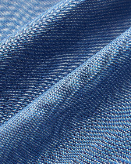 Denim haltertop met nekband