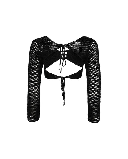 Geraffineerde gebreide zomertop met rok