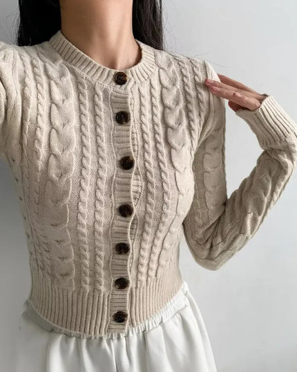 Gedraaide gebreide blouse