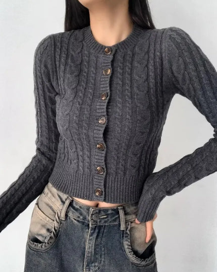 Gedraaide gebreide blouse