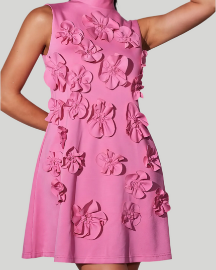 Velvi mouwloze mini-jurk met bloemenprint