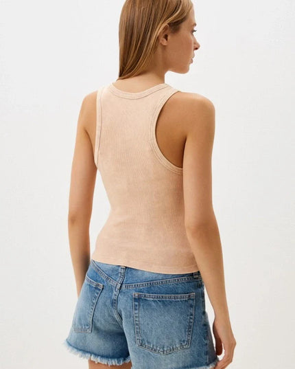 Eenvoudig geribbeld tanktopje