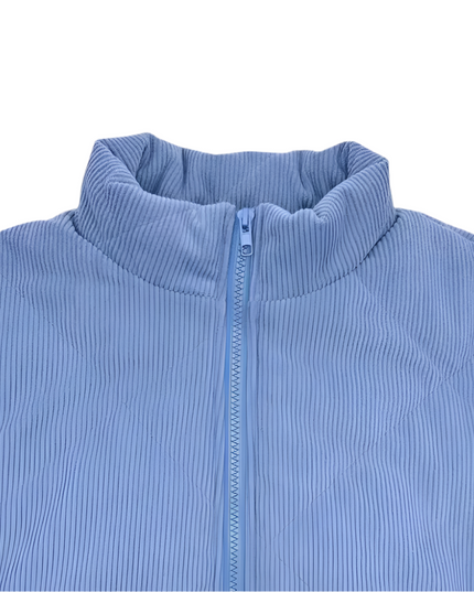 Marineblauwe casual korte jas