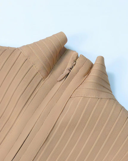 Elegante midi-jurk van Lewes met opstaande kraag