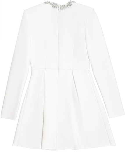 Azura mini-jurk met lange mouwen en vierkante hals