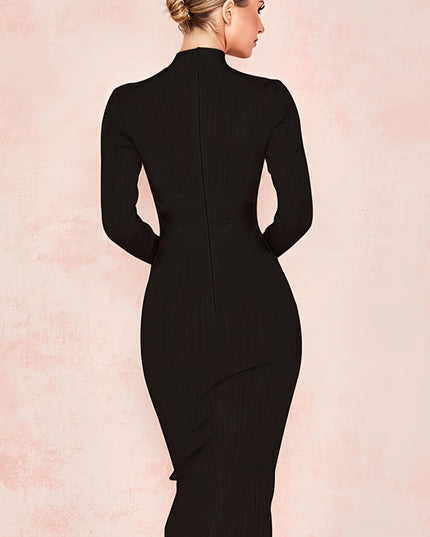 Elegante midi-jurk van Lewes met opstaande kraag