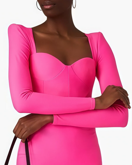 Aneri mini-jurk met sweetheart-halslijn