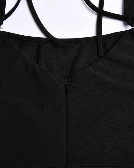 Strakke, rugloze mini-jurk met lange mouwen