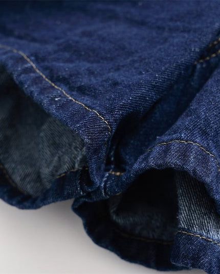 Denim shorts met zak
