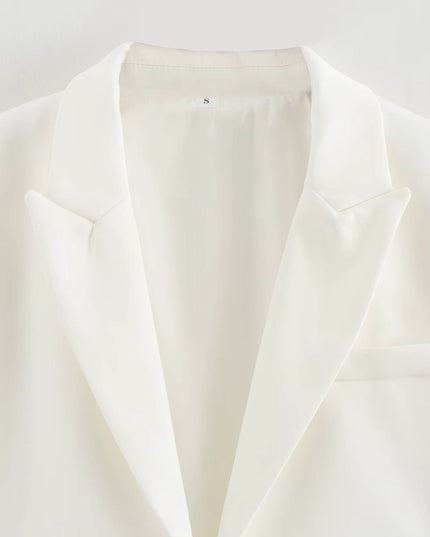 Korte elegante jas met open voorkant