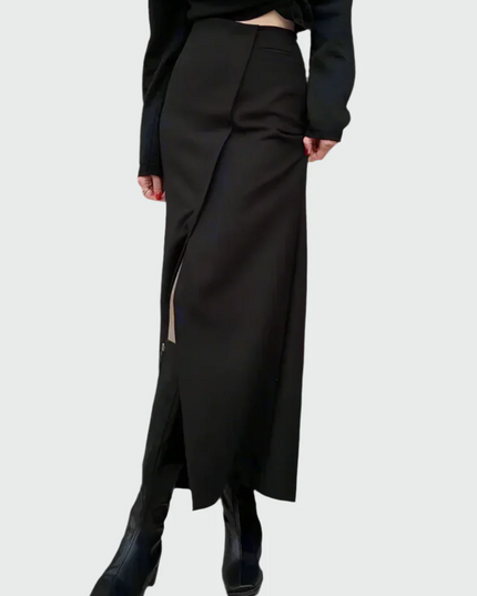 Elegante maxi-rok met split aan de voorkant