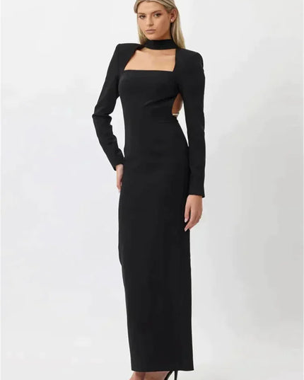 Lange mouwen jurk met strass steentjes