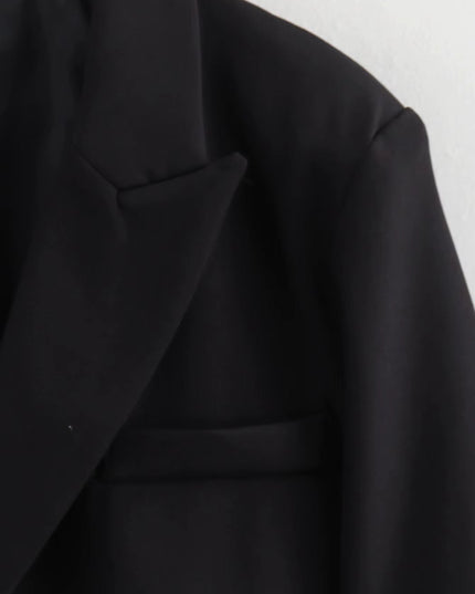Korte elegante jas met open voorkant