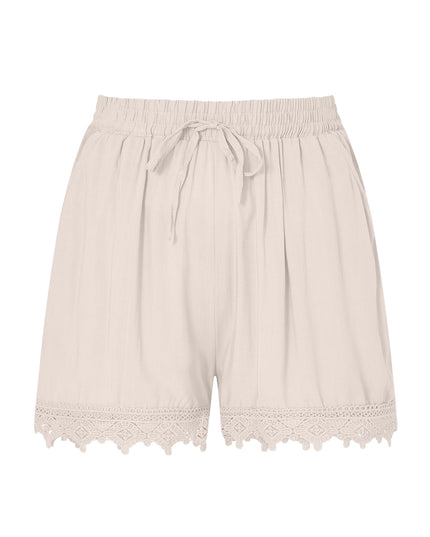 Shorts met kanten rand