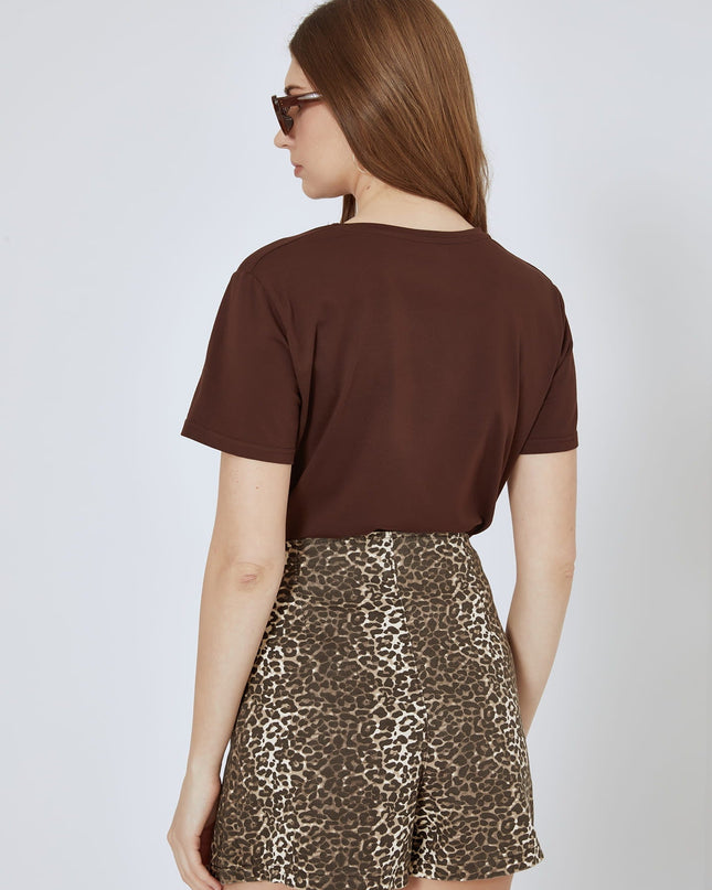 Rok met luipaardprint