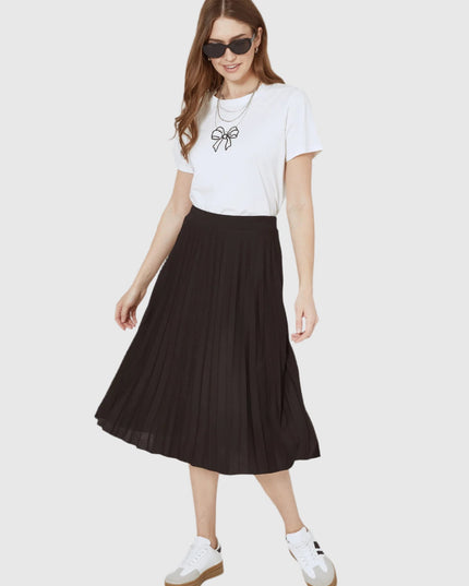 Geplooide Molis midi-rok in een casual stijl