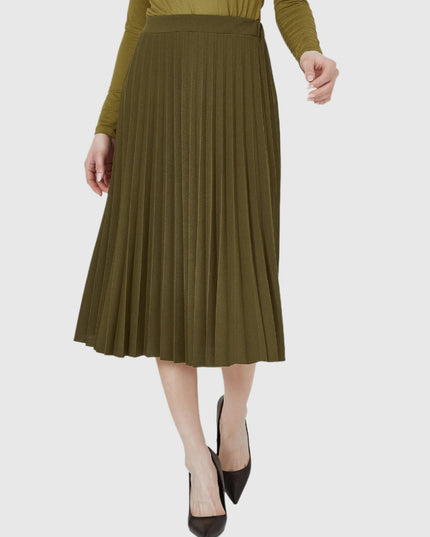 Geplooide Molis midi-rok in een casual stijl