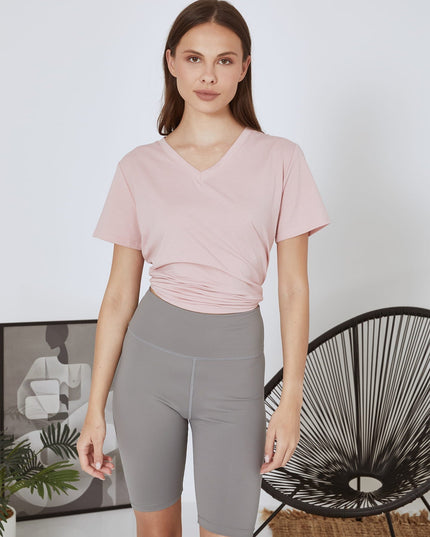 Sportieve, slanke shorts met hoge taille