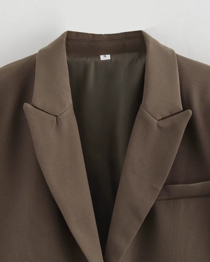 Korte elegante jas met open voorkant