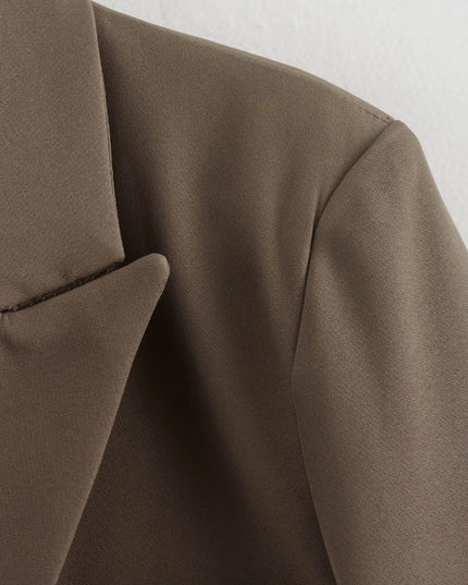 Korte elegante jas met open voorkant