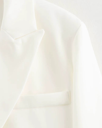 Korte elegante jas met open voorkant