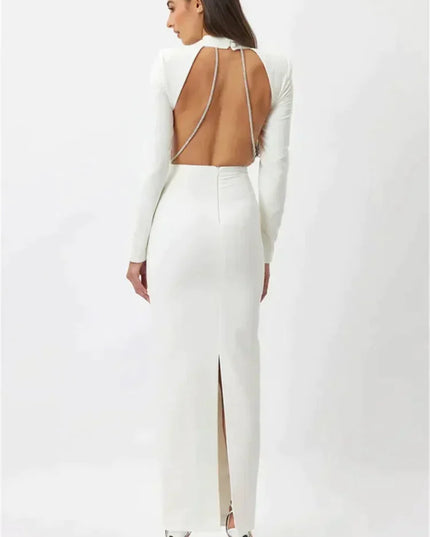 Lange mouwen jurk met strass steentjes