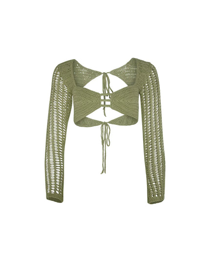 Geraffineerde gebreide zomertop met rok