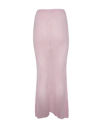 Geraffineerde gebreide zomertop met rok