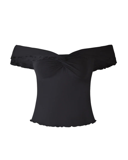 Gedraaide top met lange rok