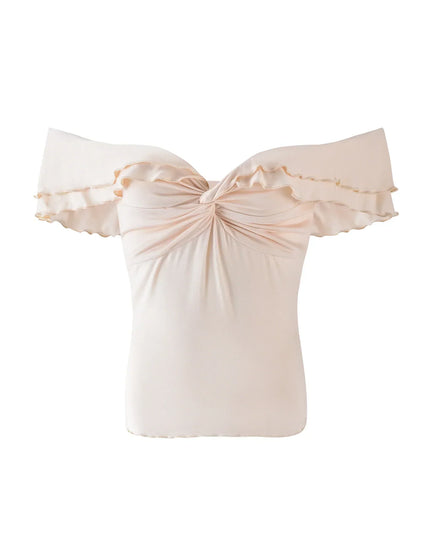 Gedraaide top met lange rok