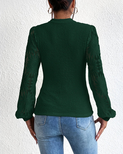 T-shirt met ronde hals en bloemenpatroon
