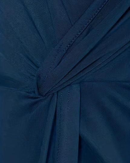 Elegante jurk met gedraaide spaghettibandjes