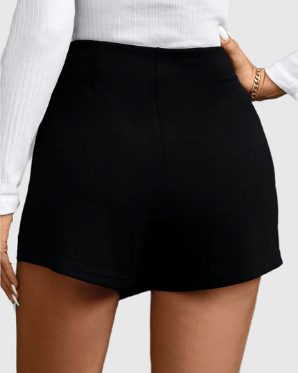 Elegante rok met hoge taille en split aan de voorkant