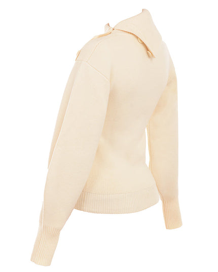Elegante kasjmiermix trui met broek
