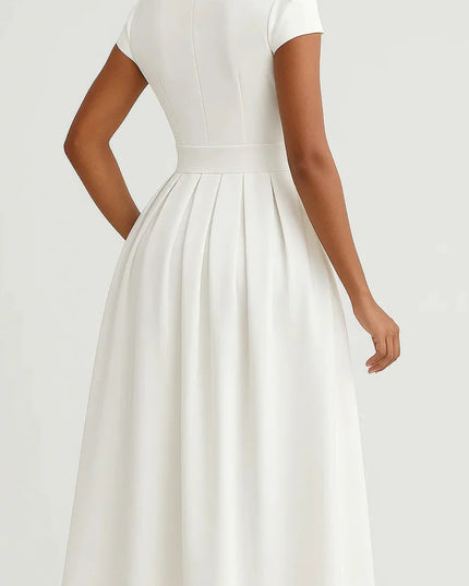 Firesia maxi-jurk met elegante strik bij de hals