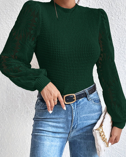T-shirt met ronde hals en bloemenpatroon