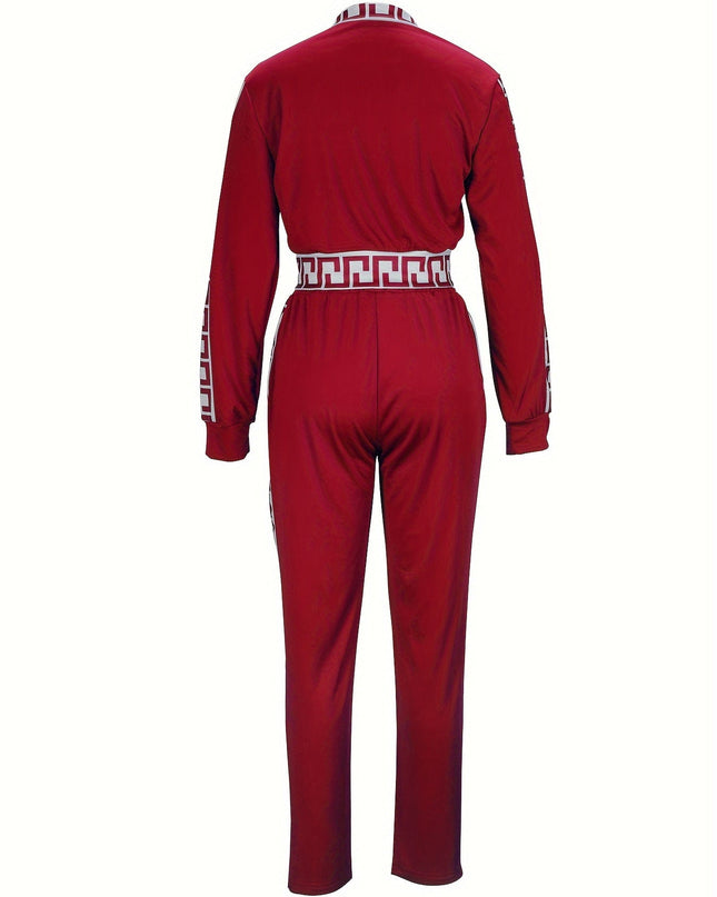 Sportblouse en -broek met printdetails
