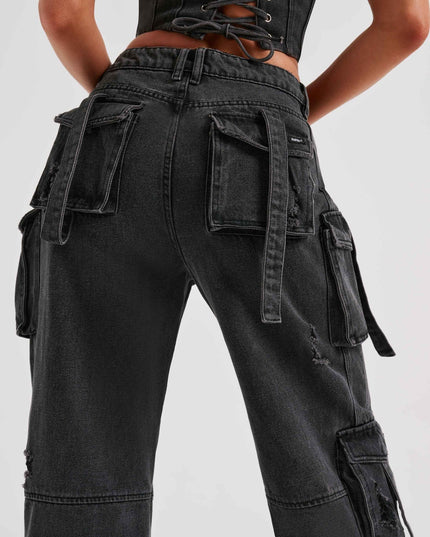 Denim korset en cargobroek