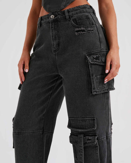Denim korset en cargobroek