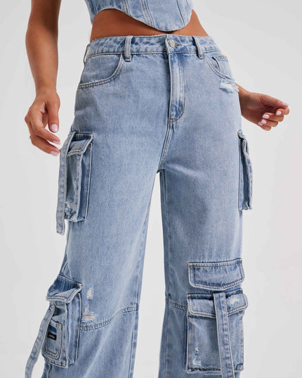 Denim korset en cargobroek