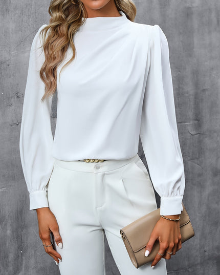 Blouse met hoge hals