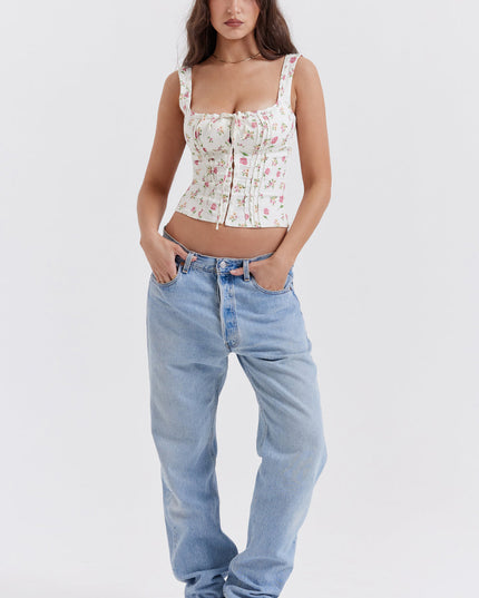 Casual top met bloemenpatroon