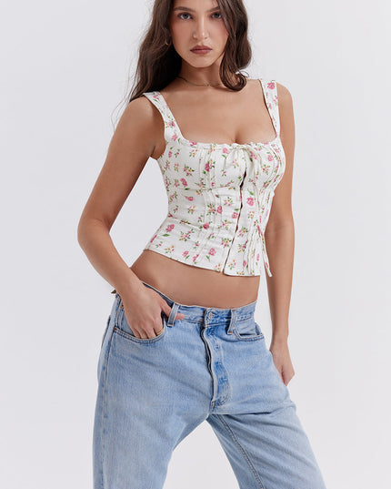 Casual top met bloemenpatroon