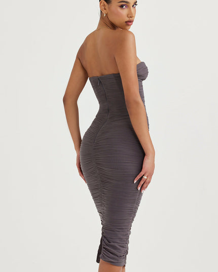 Shadow strapless korsetjurk