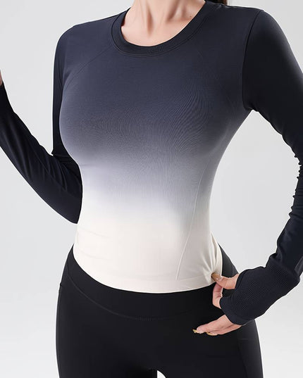 Shirt met lange mouwen en kleurverloop