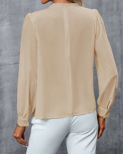 Blouse met hoge hals